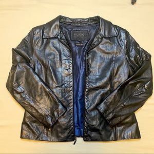 Wilsons Leather Pelle Studio Black Leather Jacket